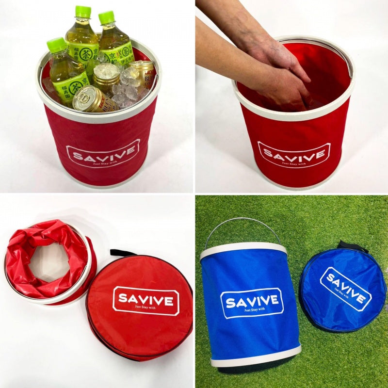SAVIVE Four Double Bucket Outdoor Fishing Camping Storage Bag Included Car Wash SV-B221