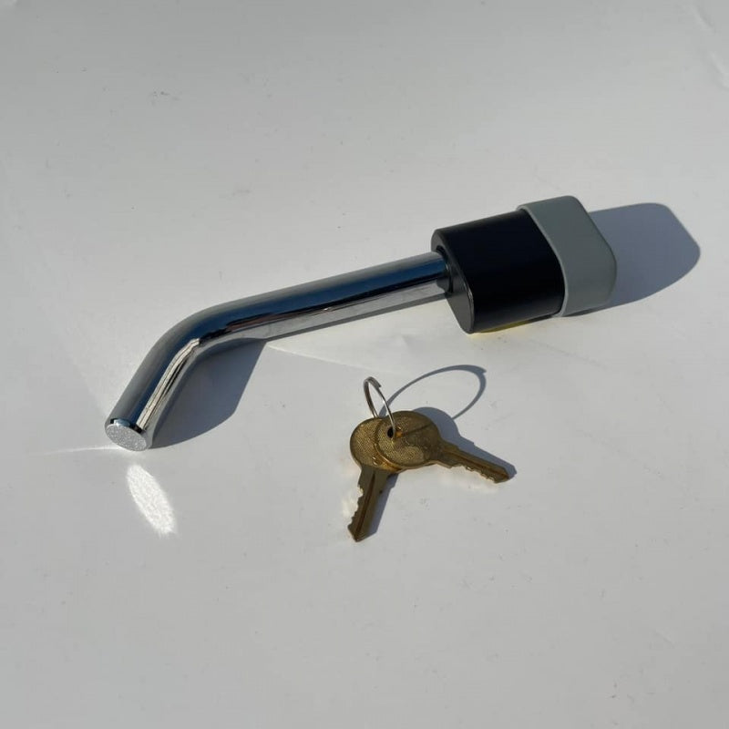 Ball Mount Lock Key 16mm Steel L Type Security Lock Pin Receiver Lock Trailer Parts Towing Vehicle Safety Key with Key Anti-Theft T-518