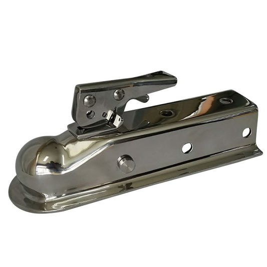 TC-01SUSP trailer coupler ball diameter 2 inches compatible with trailer frame 50mm width stainless steel polished