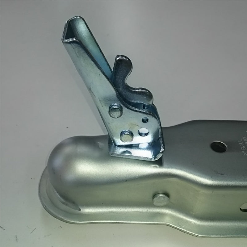 Trailer coupler ball diameter 2 inches frame width 75mm compatible steel plated hitch ball coupler boat camper towing vehicle watercraft TC-03