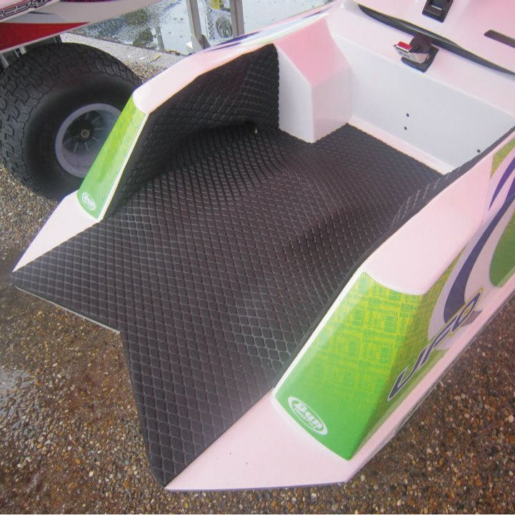 UNLIMITED Cut Sheet Type Deck Mat Black General Purpose Mat Diamond Personal Water Bike Jet Ski UL024BK