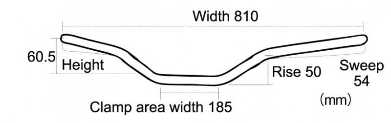 UL049 Racing Tapered Handlebar Fat Bar Runabout UNLIMITED Unlimited Jet Ski Watercraft Marine Jet