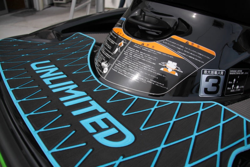 Deck mat with tape for STX-15F/12F UNLIMITED UL51002 Diamond for Kawasaki jet ski