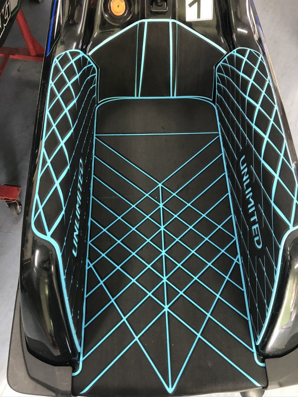 Deck mat with tape NEW SX-R UNLIMITED UL51003 Kawasaki exclusive jet ski