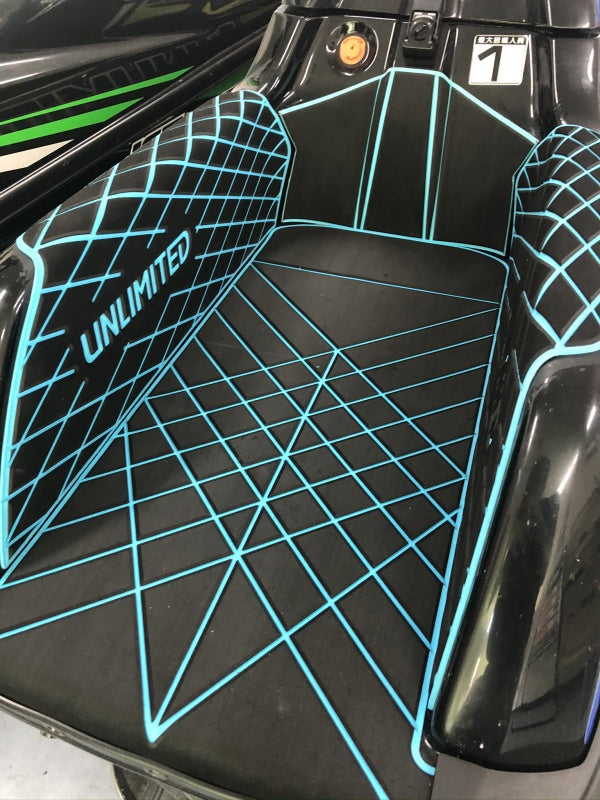 Deck mat with tape NEW SX-R UNLIMITED UL51003 Kawasaki exclusive jet ski