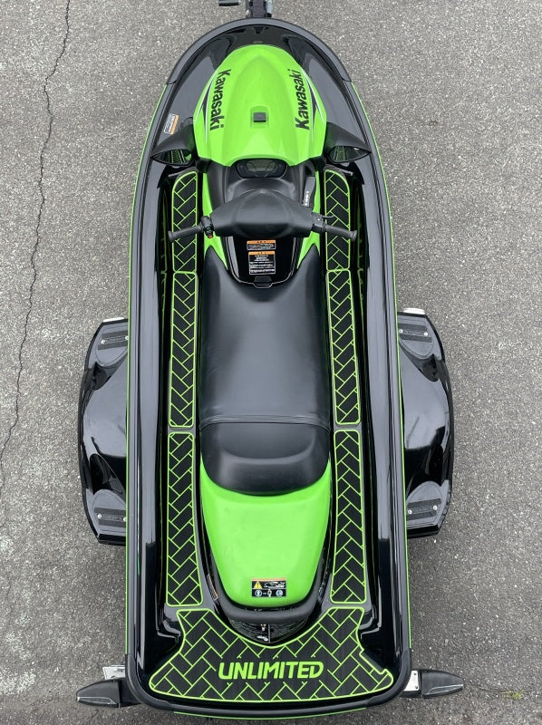 Deck mat with tape for STX-15F/12F UNLIMITED UL51012 Brick Kawasaki jet ski