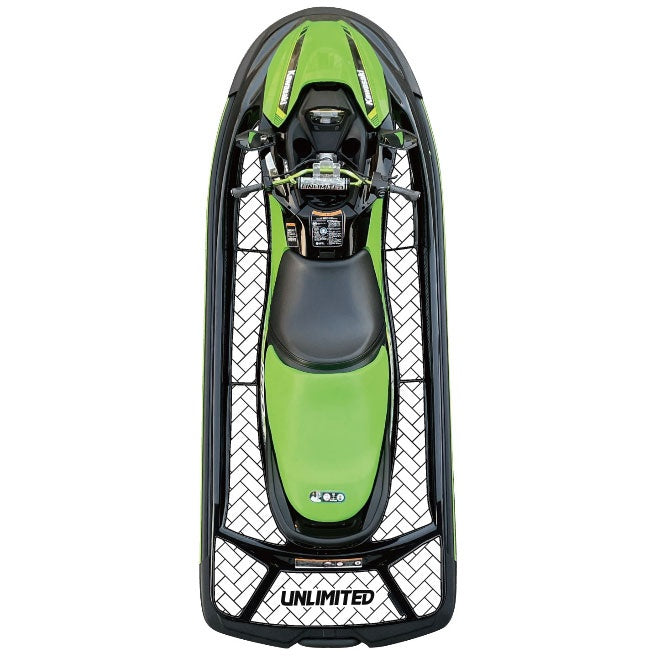 Deck mat with tape for STX160 UNLIMITED UL51014 brick Kawasaki jet ski