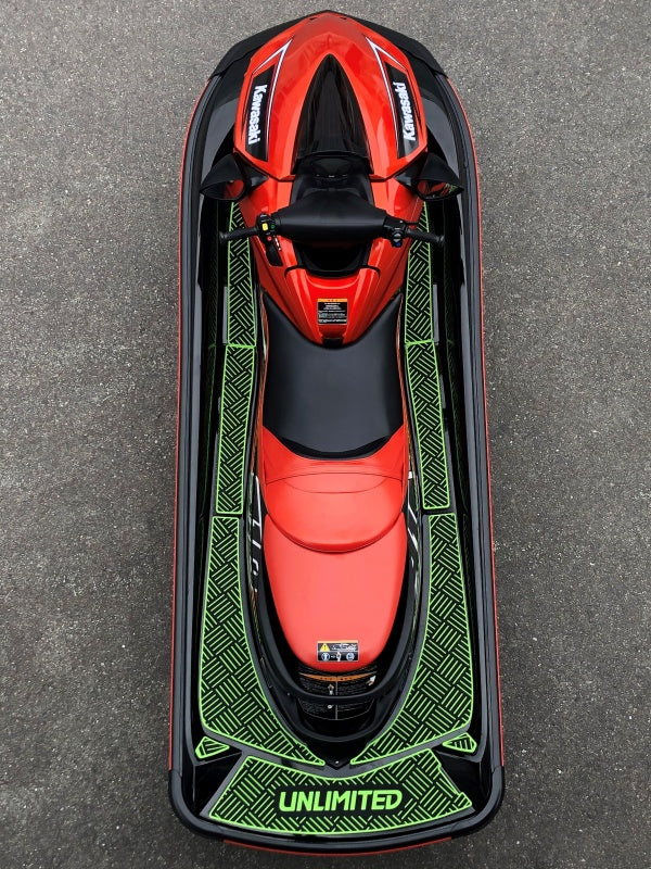 Deck mat with tape Checkered for ULTRA UNLIMITED UL51021 Kawasaki jet ski
