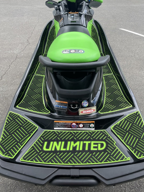 Deck mat with tape for STX160 UNLIMITED UL51024 Checker Kawasaki exclusive jet ski