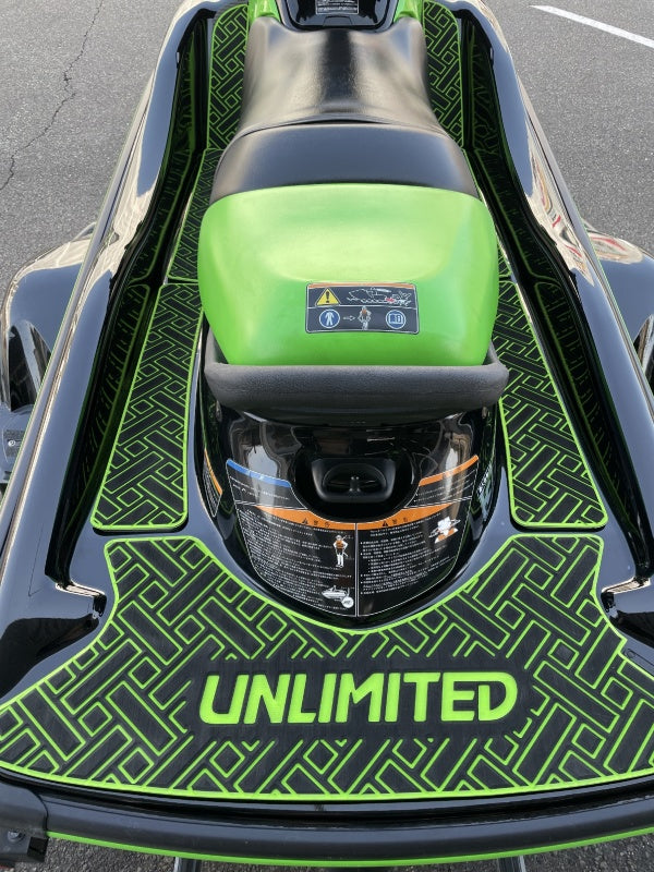 Deck mat with tape for STX-15F/12F UNLIMITED UL51032 Rectangle Kawasaki exclusive jet ski