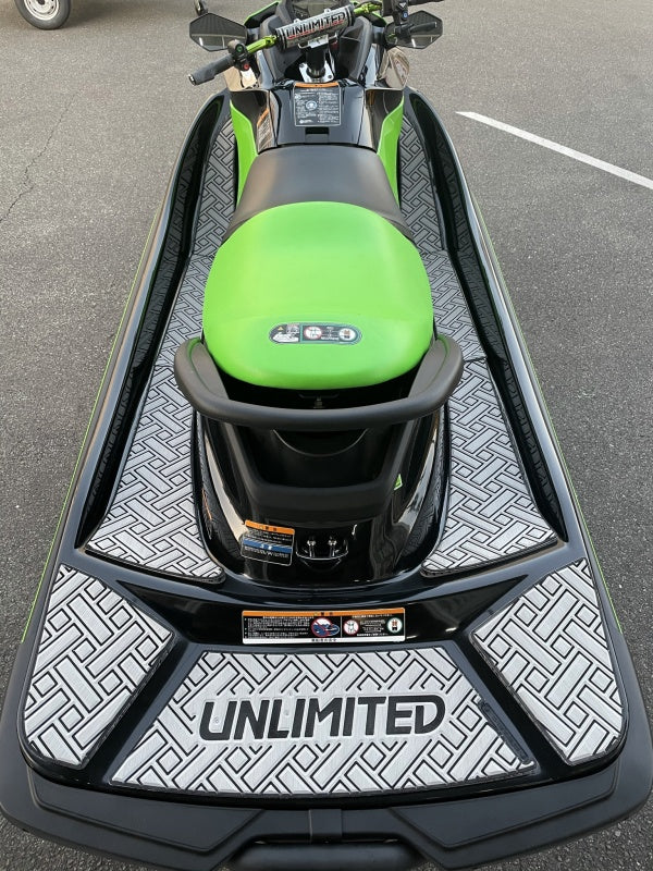 Deck mat with tape for STX160 UNLIMITED UL51034 Rectangle Kawasaki exclusive jet ski