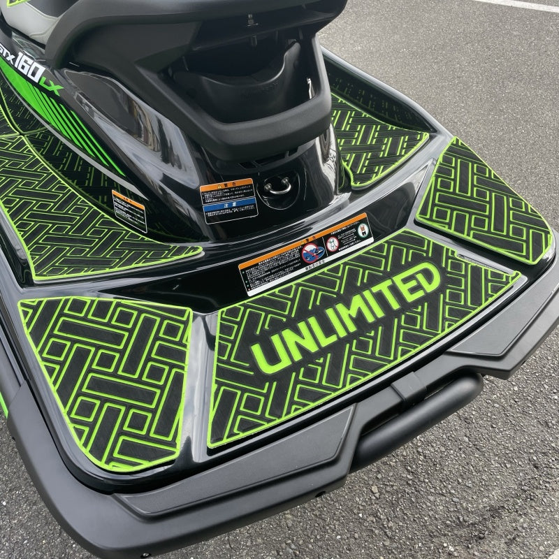 Deck mat with tape for STX160 UNLIMITED UL51034 Rectangle Kawasaki exclusive jet ski