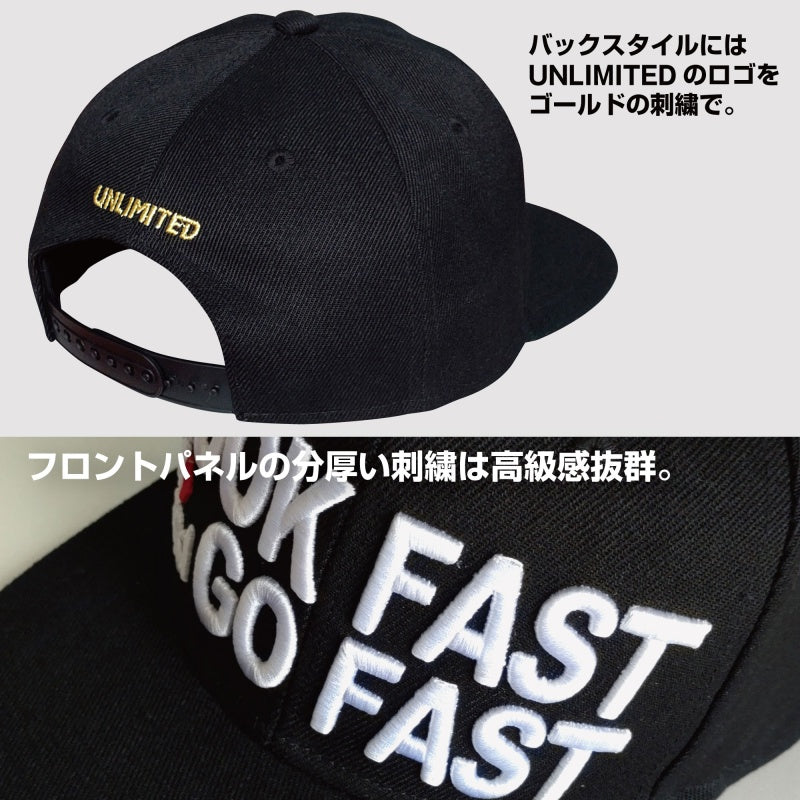 UNLIMITED LFGF レース キャップ CAP ストリートキャップ 帽子 ブラック フラット UVケア 紫外線対策 マリンスポーツ ULC0401