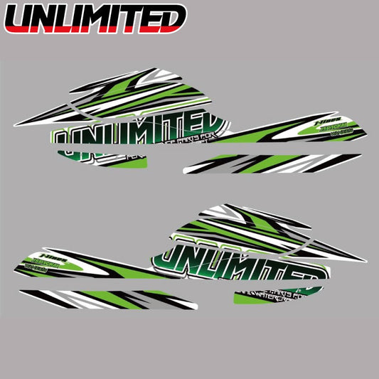 ULDK-800SXR UNLIMITED Decal Kit for 800SX-R Normal Hood Jet Ski Watercraft JETSKI PWC Unlimited