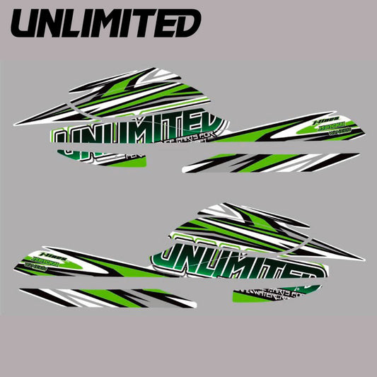 ULDK-800SXR UNLIMITED Decal Kit for 800SX-R Normal Hood Jet Ski Watercraft JETSKI PWC Unlimited