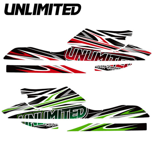 UNLIMITED ULDK-800SXRTR Decal Kit for 800SX-R Transform Hood Jet Ski Watercraft JETSKI PWC Unlimited