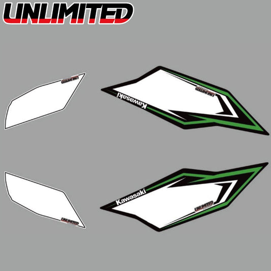 ULDK-ULTRA-FR UNLIMITED Decal Kit ULTRA Bib Sheet Front & Rear Jet Ski Personal Watercraft JETSKI PWC Unlimited