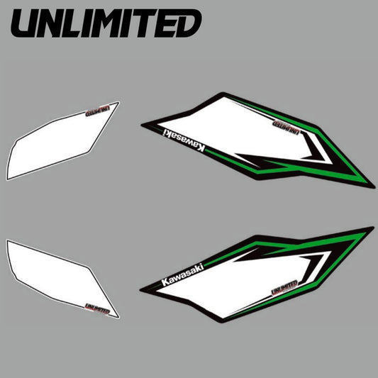 ULDK-ULTRA-FR UNLIMITED Decal Kit ULTRA Bib Sheet Front & Rear Jet Ski Personal Watercraft JETSKI PWC Unlimited