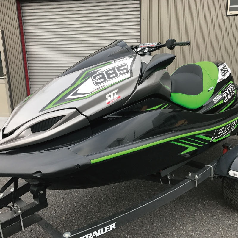 ULDK-ULTRA-FR UNLIMITED Decal Kit ULTRA Bib Sheet Front & Rear Jet Ski Personal Watercraft JETSKI PWC Unlimited