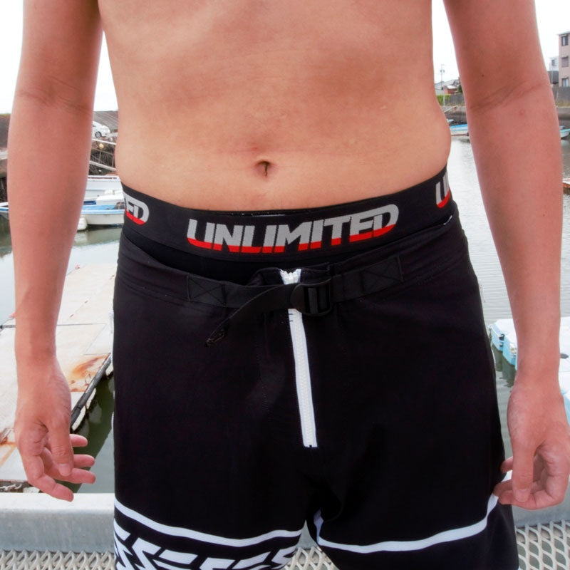 【値下げ】UNLIMITED スポーツインナー メンズ アンダーパンツ ULN203BK  日焼防止  ウエット アンリミテッド  マリンスポーツ