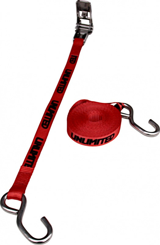 Lashing Belt Loading Machine Ratchet Tie Down Belt Stainless Steel UNLIMITED ULT231 Unlimited Trailer Loading Platform
