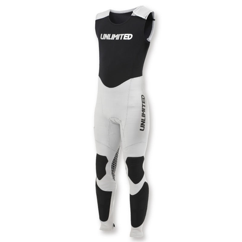 【在庫セール】UNLIMITED RUSH ロングジョン ウェットスーツ メンズ 水上バイク ジェットスキー パッド付 マリンスポーツ アンリミテッド UWJ2210