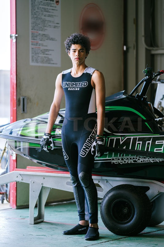 UNLIMITED WETSUITS JHON&JACKET ウエットスーツ メンズ アンリミテッド ジャケット & ロングジョン 2点セット 水上バイク ジェットスキー
