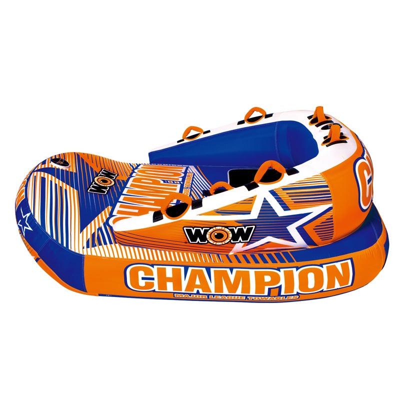 【プレゼント付き】WOW ワオ CHANPION チャンピオン 2 W21-1000 ウォータートーイ バナナボート トーイングチューブ 水上バイク ボート ゴムボート