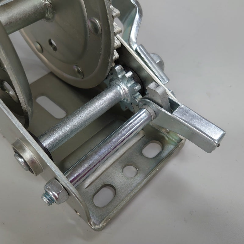Steel plated hand winch maximum load 630kg 1400LBS WT-75Z-1400 Trailer parts Boat trailer towing