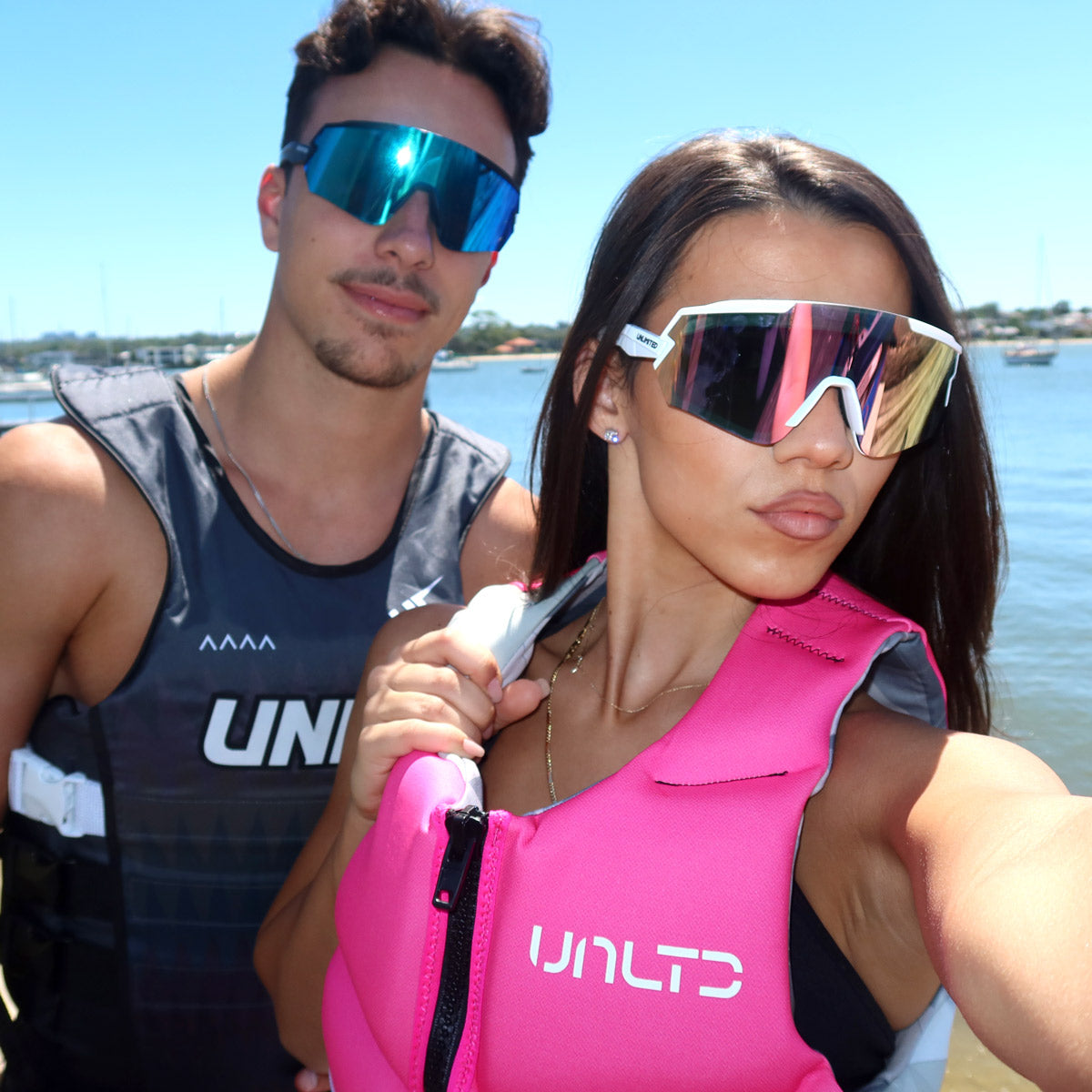 UNLIMITED デュアルフレクションサングラス ゴーグル ハイブリッド メンズ レディース 偏光 2WAY マリンスポーツ ジェットスキー アンリミテッド USG0710 2026新作