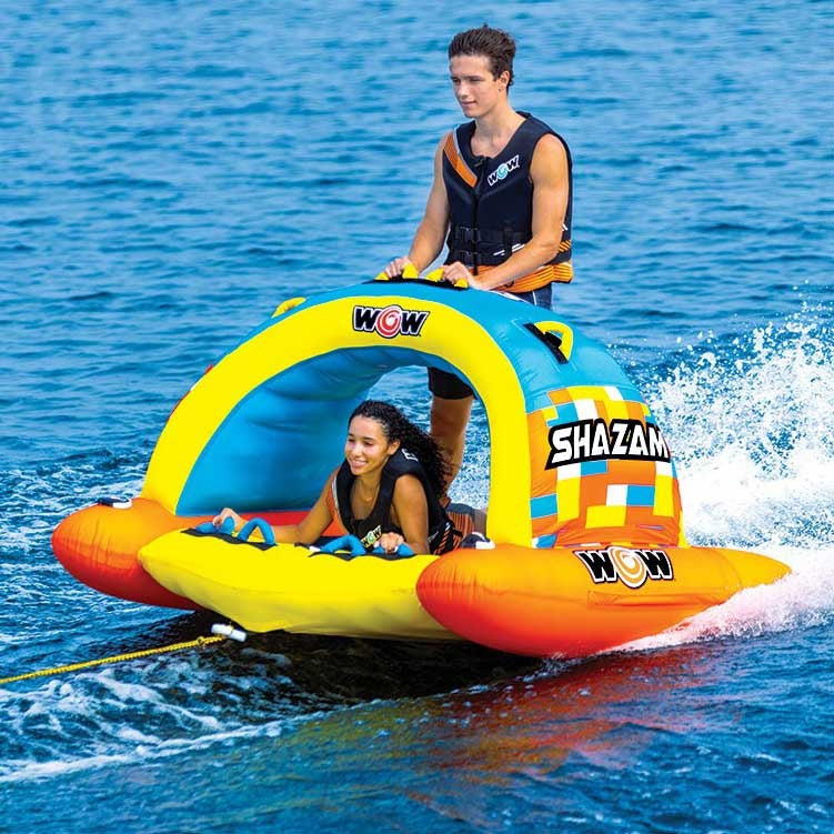 [Final Special Price] WOW Shazam 2 Water Toy Banana Boat Towing Tube Rubber Boat WOW 23-WTO-4763