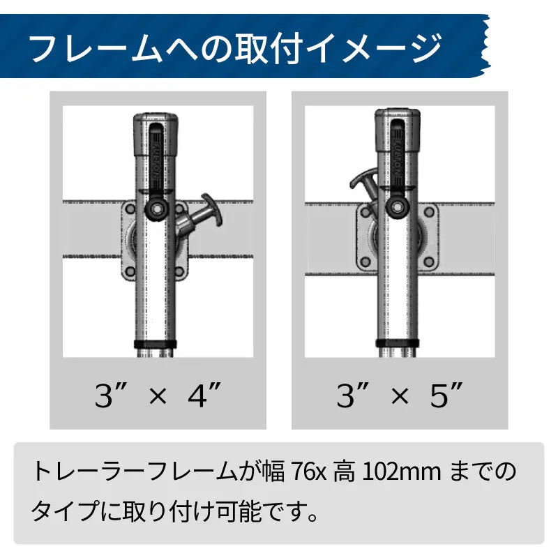 Aluminum Trailer Jack Single Wide Wheel Maximum Load 725kg 1600LBS 27904