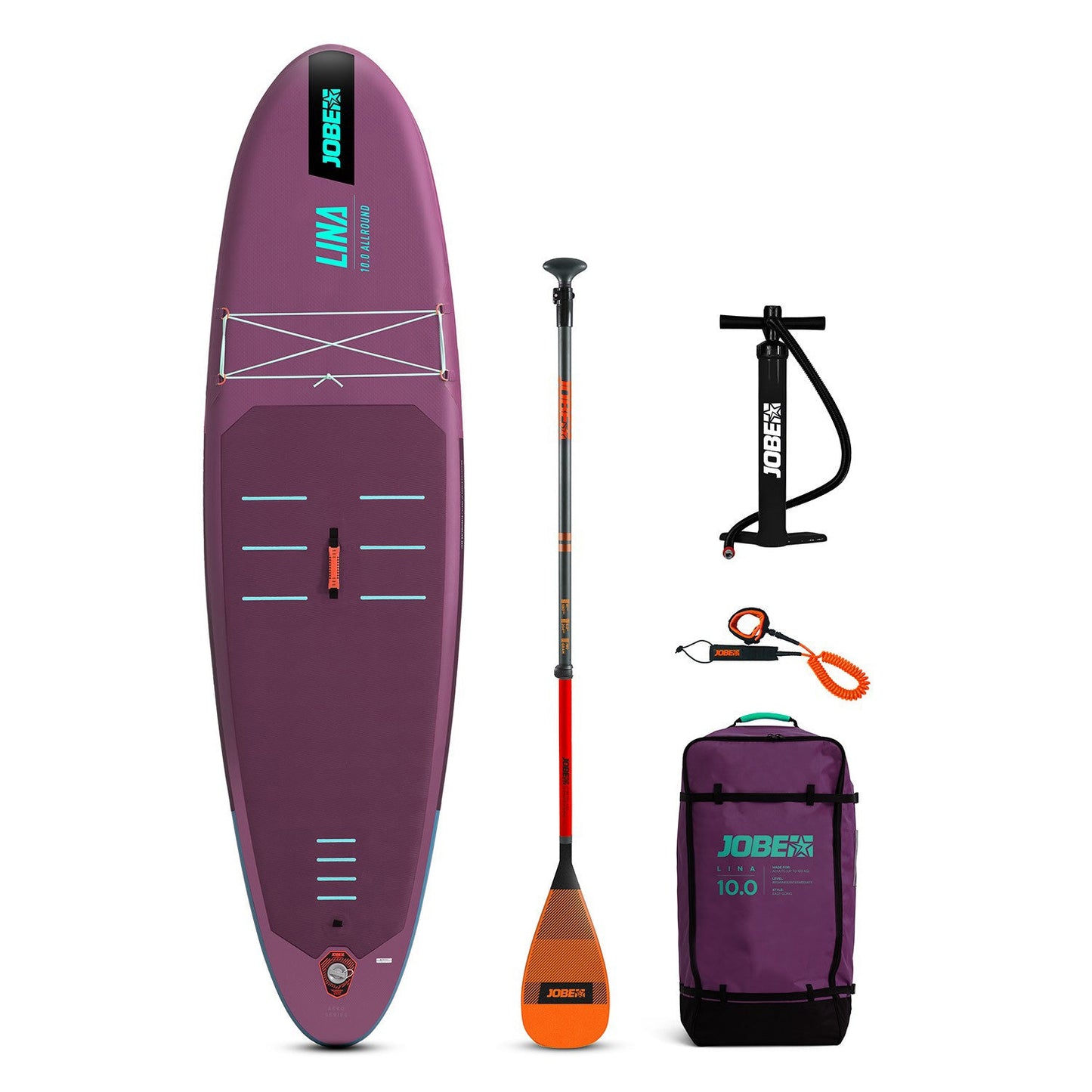 Jobe ジョベ SUP スタンドアップパドルボード Aero Lina エアロ リナ 10.0パッケージ インフレータブル フルセット 初心者向け 486425013