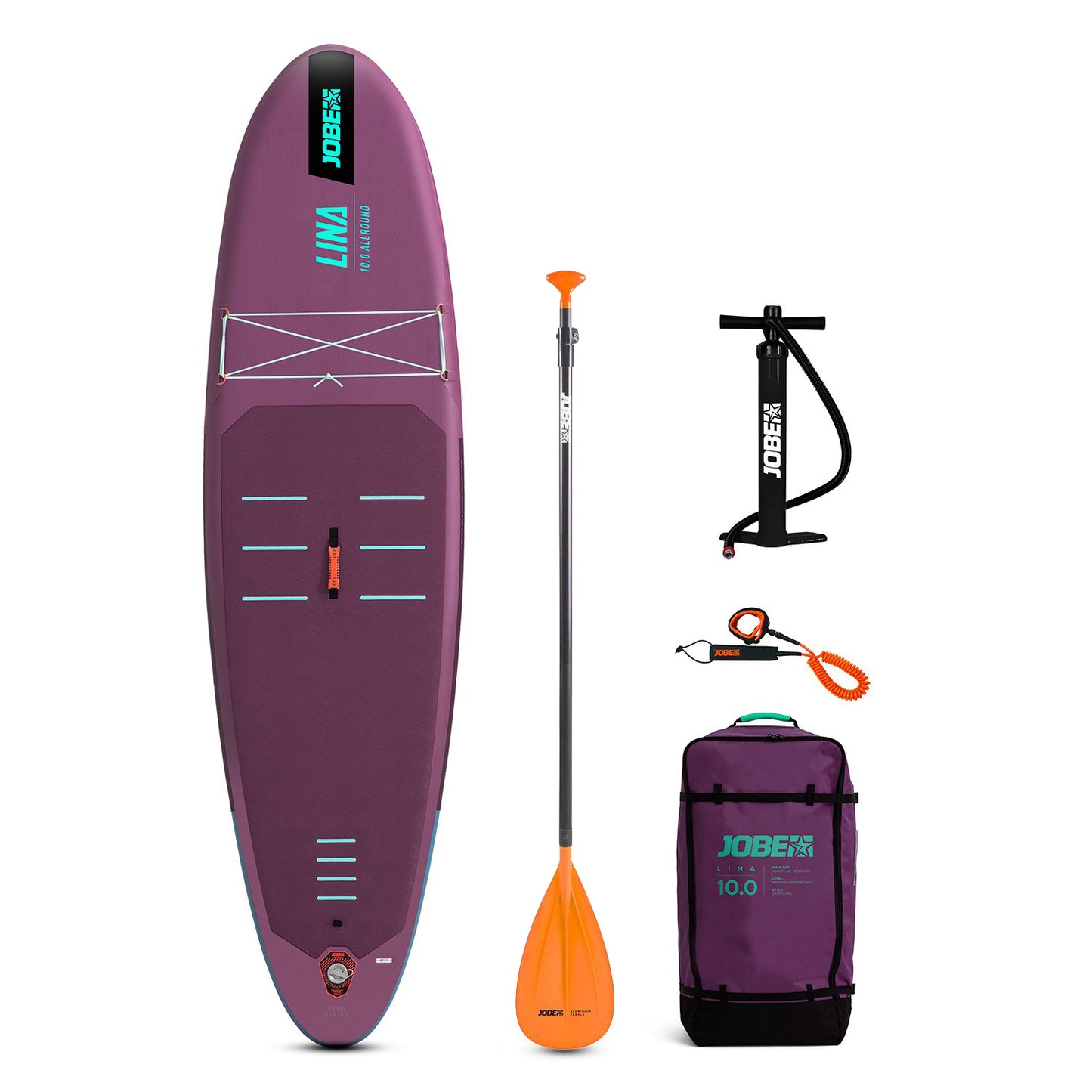 Jobe ジョベ SUP スタンドアップパドルボード  Aero Lina エアロ リナ 10.0パッケージ インフレータブル フルセット 486425015