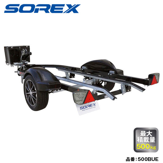 SOREX ZERO 500BUE　１艇積　スチールフレーム　小型8ナンバー　小型車　最大積載量500kg　トレーラー