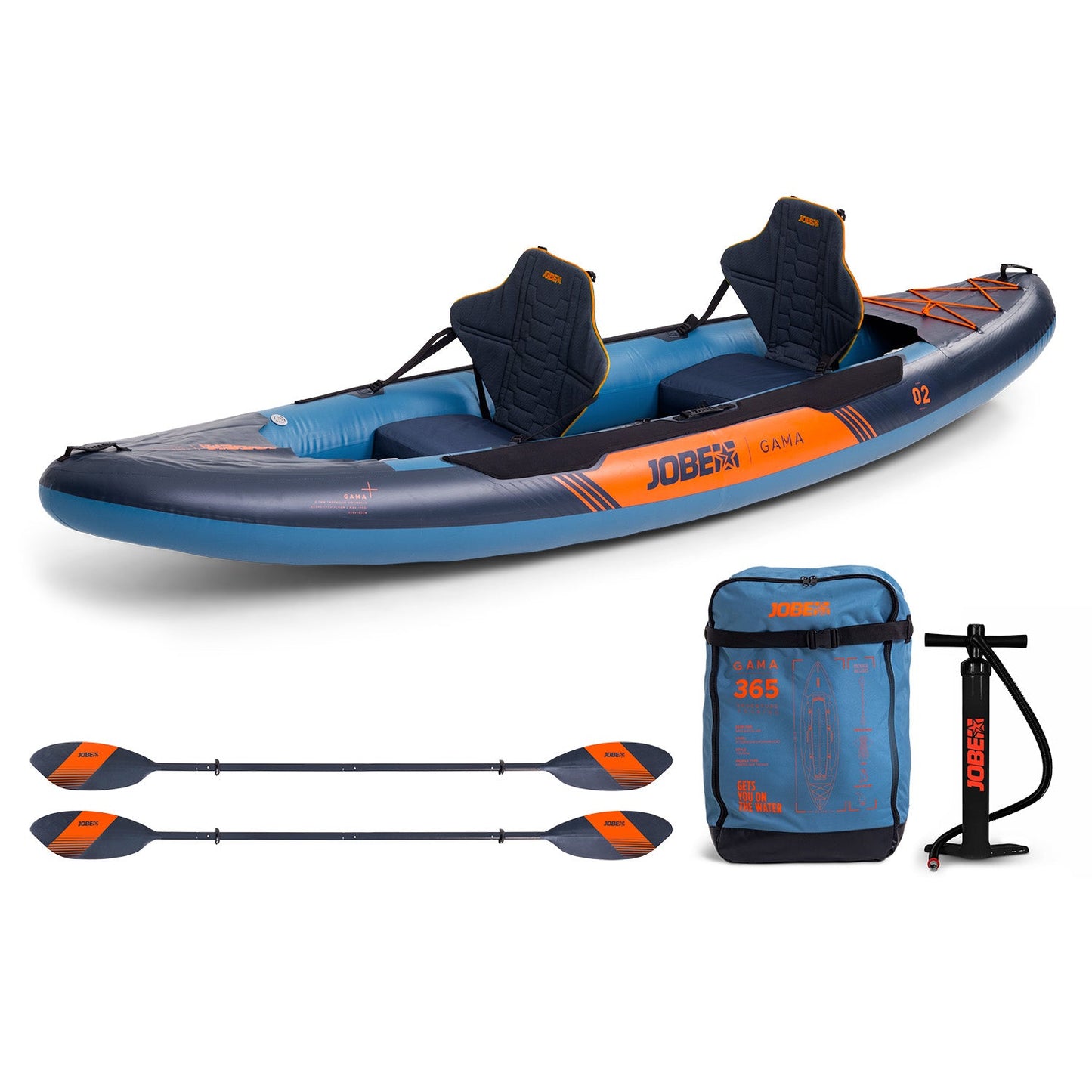 Jobe Inflatable Kayak Gama 365 Gama 365 Set for Two People 600024002