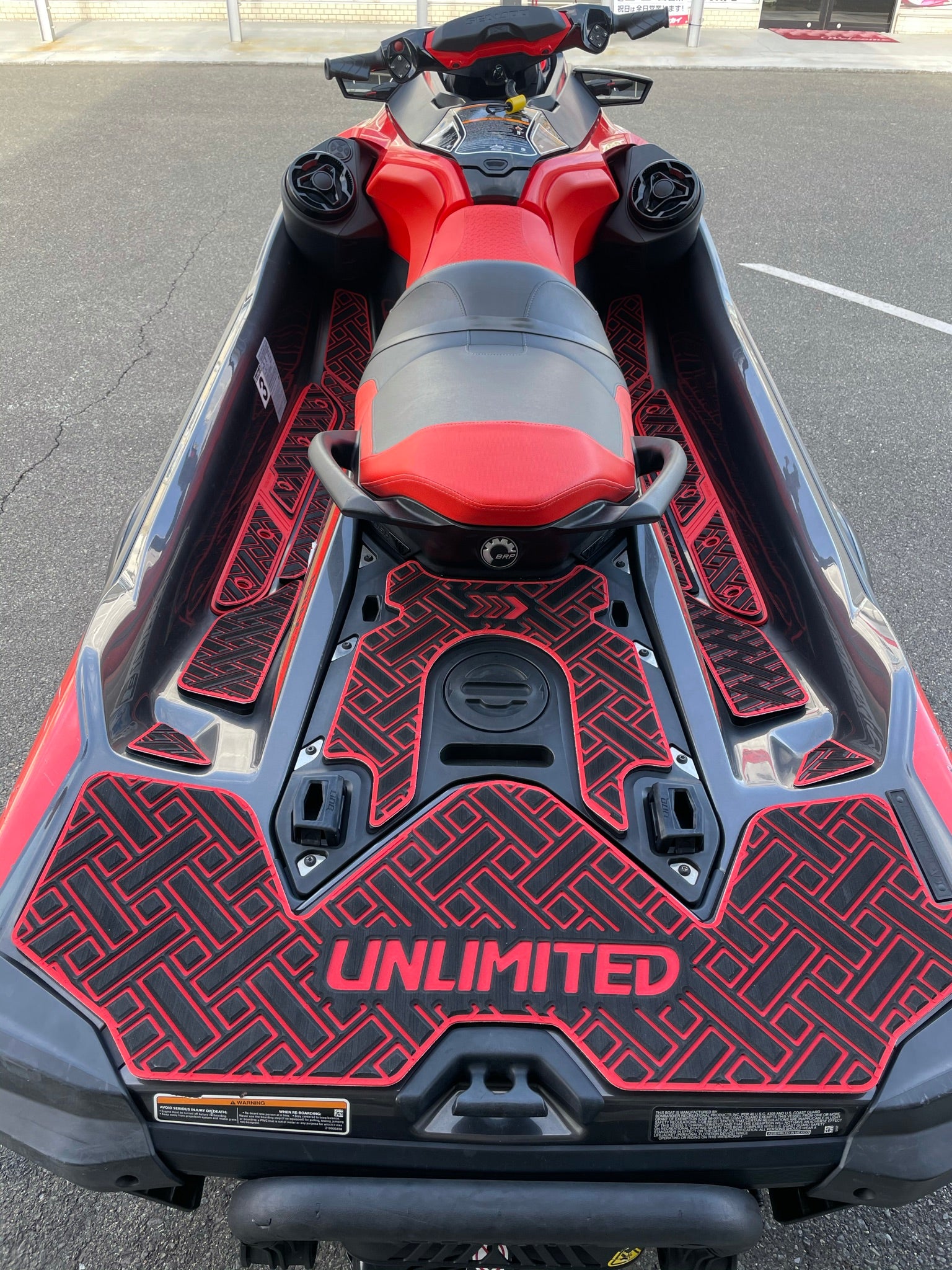 SEADOO デッキマット テープ付き RXT-X レクタングル 各色 UNLIMITED 