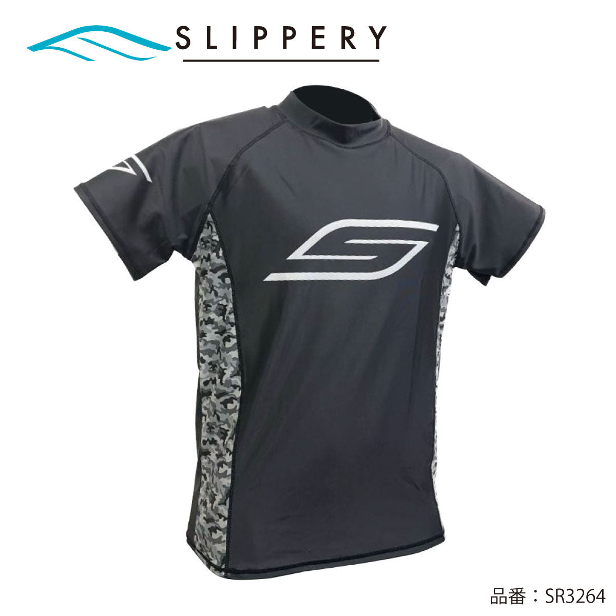【在庫セール】SLIPPERY スリップリー ラッシュガード 半袖 メンズ ジェットスキー　SHORTSLEEVE