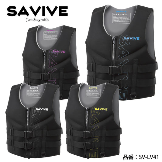 SAVIVE  ライフジャケット 男女兼用 ウォータースポーツベスト  SUP フライボード 　シュノーケル サバイブ SV-LV41