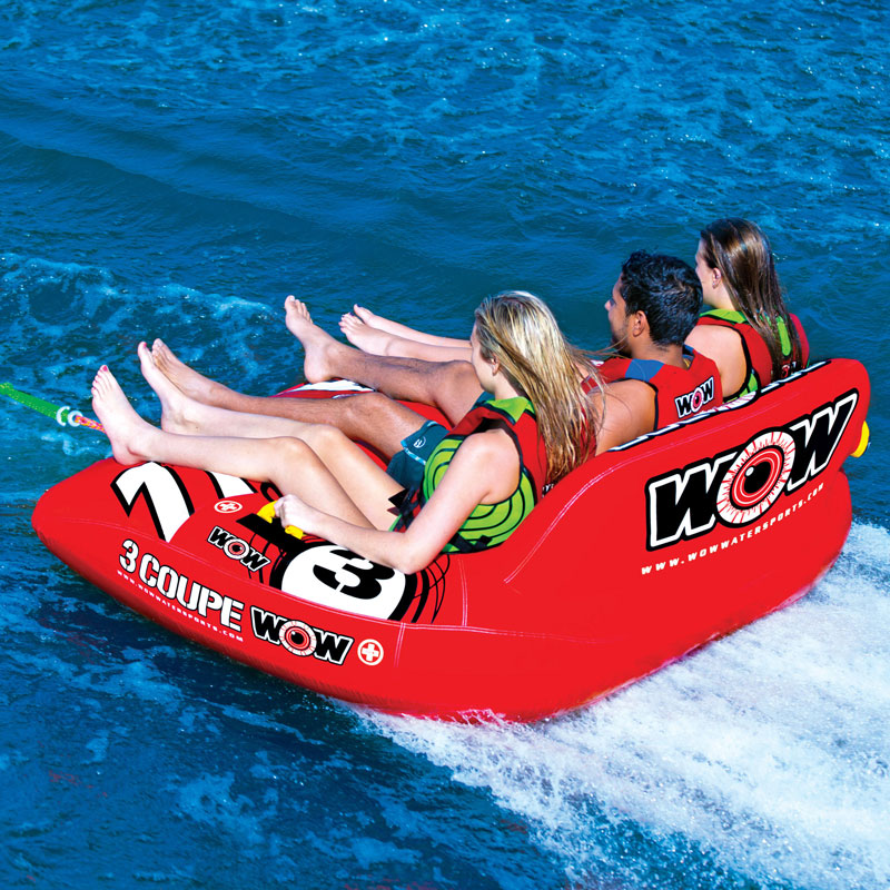 WOW Coupe Cockpit 3 Wow 3 People Water Toy Banana Boat Towing Tube Rubber Boat Marine Sports W21-1080 