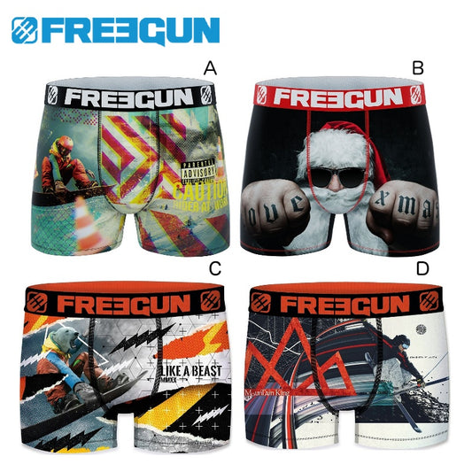 FREEGUN BOXERPANTS Freegan Boxer Shorts Men's SNOW Underwear Trunks