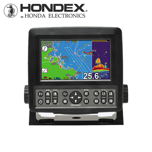 HONDEX 5-inch Wide Chartplotter Fish Finder HE-601GPⅢ GPS Color LCD Fish Finder HONDEX 44163