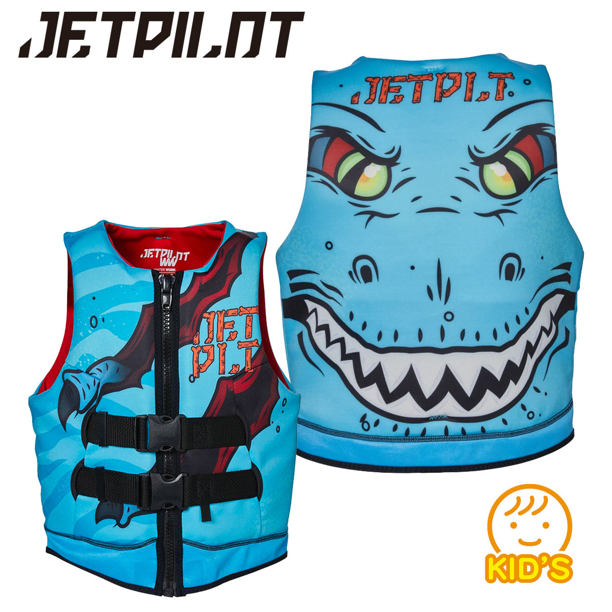 [20% OFF] JETPILOT Life Jacket for Kids - JETPILOT JA22211B Life Vest for Pool, Beach, River, Water Play, Juniors