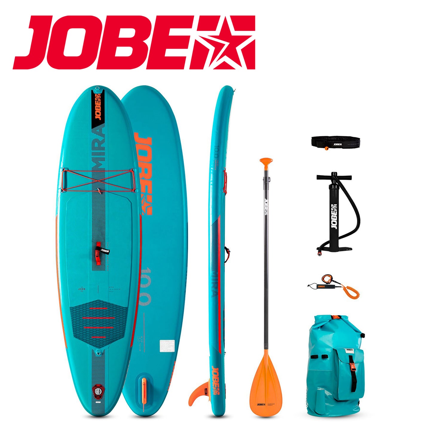 Jobe SUP Stand Up Paddle Board Mira Mira SUP Board 10.0 Package Inflatable Full Set 486423002