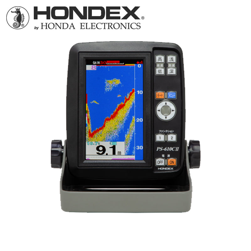 HONDEX 5型ワイド液晶ポータブル魚探 PS-610CⅡ ホンデックス 44505