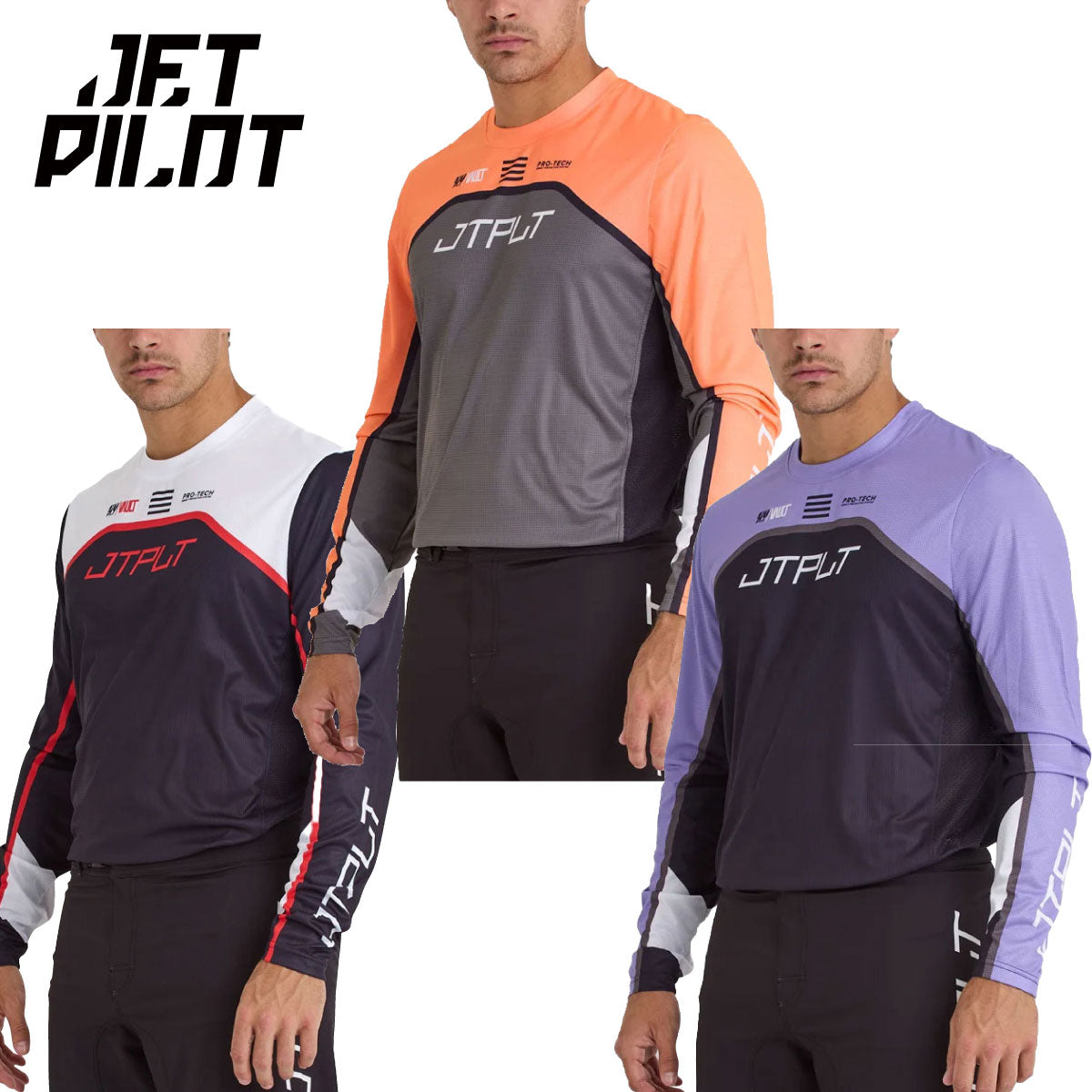 [New for 2025] JETPILOT RX MOTO JERSEY Jet Pilot HYDRO TEE Rashguard Jersey Men's S24617