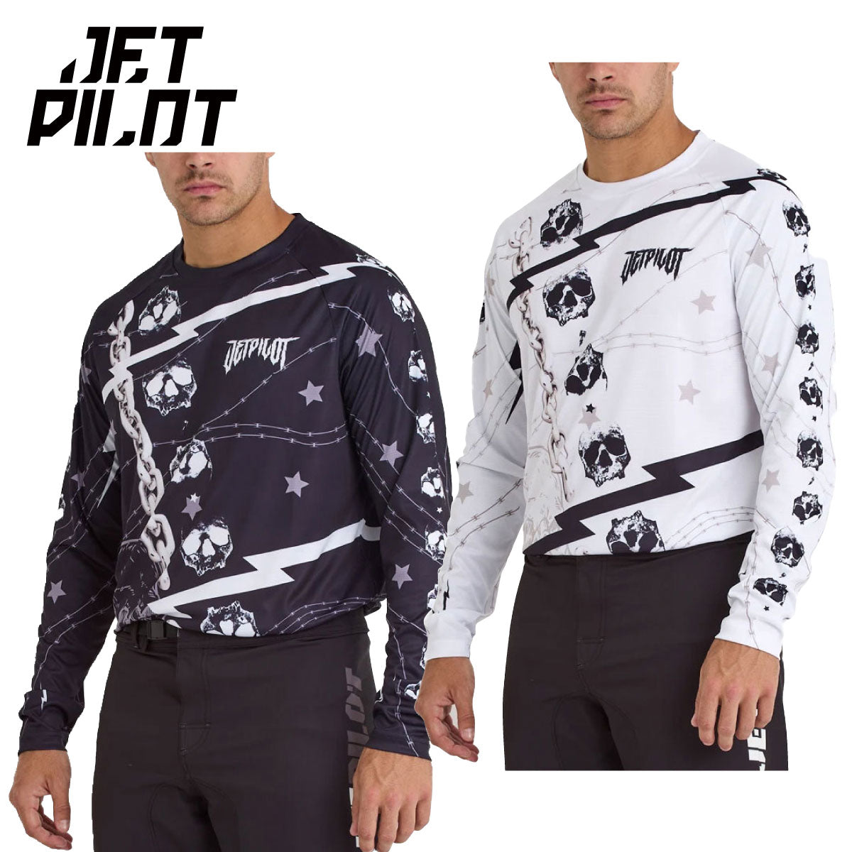 [New for 2025] JETPILOT THRILLSEEKEER JERSEY Jet Pilot Rashguard Jersey Men's S24621