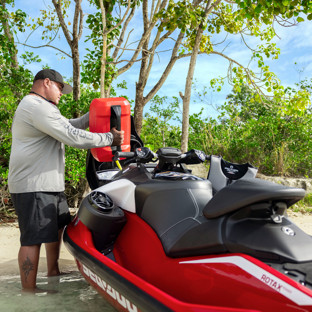 SEADOO 純正品 EPA 燃料タンク LINQ 5ガロン 20L 積み重ね式燃料キャディー LinQ Fuel Caddy 水上オートバイ ガソリン携行缶 TANK FUEL KIT BRP #715007822