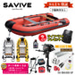 [1 year warranty] Mini boat, rubber boat, 3m special set, oar, pump, portable can, with 2 horsepower outboard motor, no license required, inflatable boat, no preliminary inspection, SV-IBA300-SP Fishing
