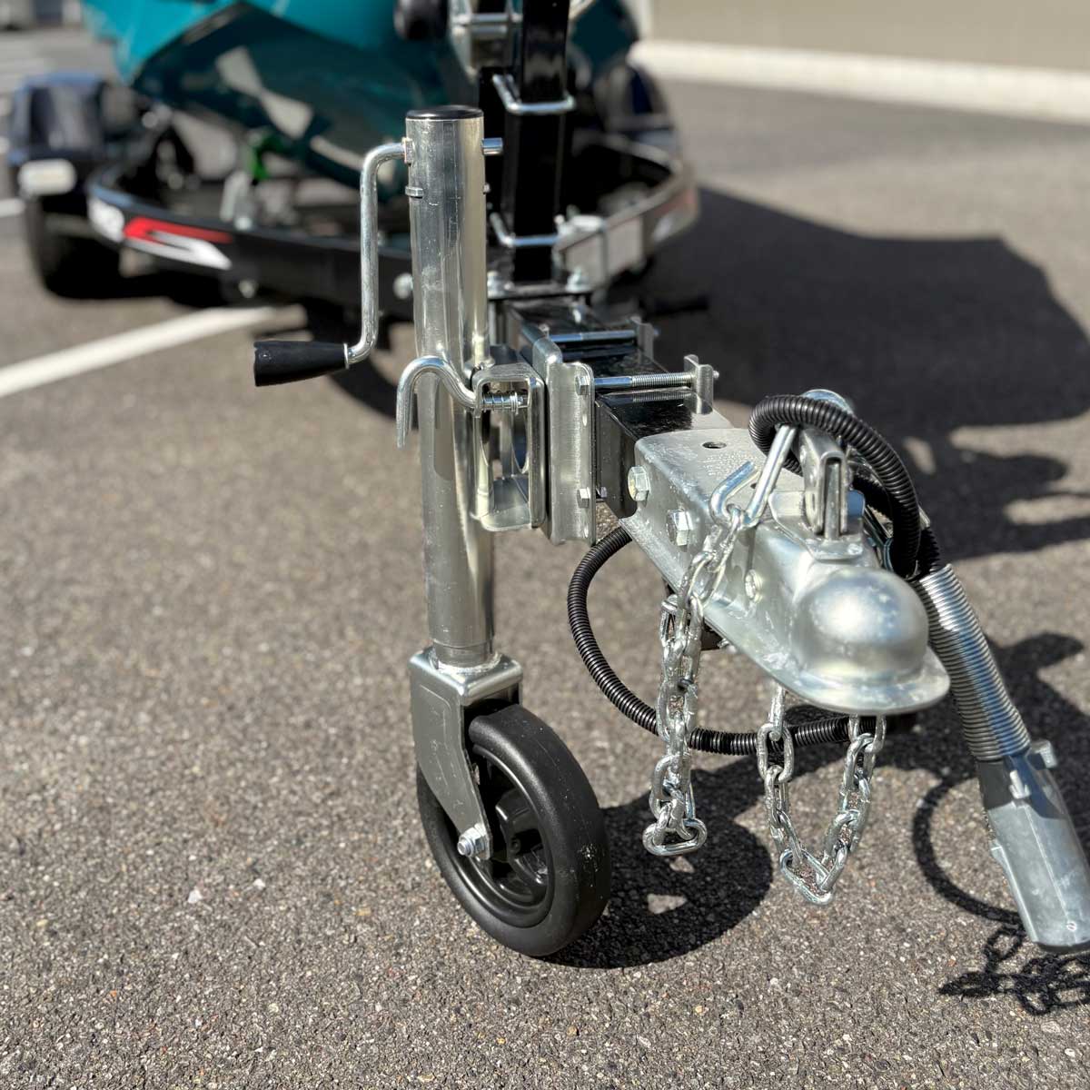 SV-TJ002 トレーラー ジャッキ スチール 最大荷重 680kg 1500LBS HK002